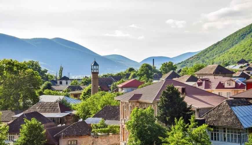 beautiful view from sheki tour